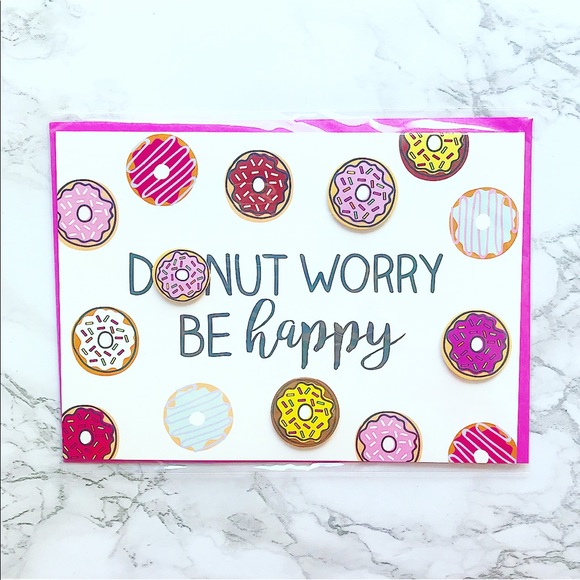 Target Donut Worry Be Happy Set 🍩🍩🍩 - Picture 4 of 5